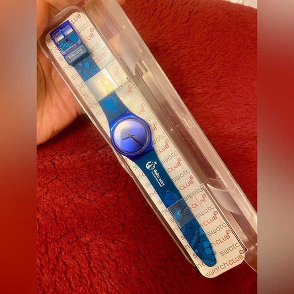 Swatch Blue Analog Watch. Baku 2015 Olympic Games Signature collectible watches - Picture 1 of 7